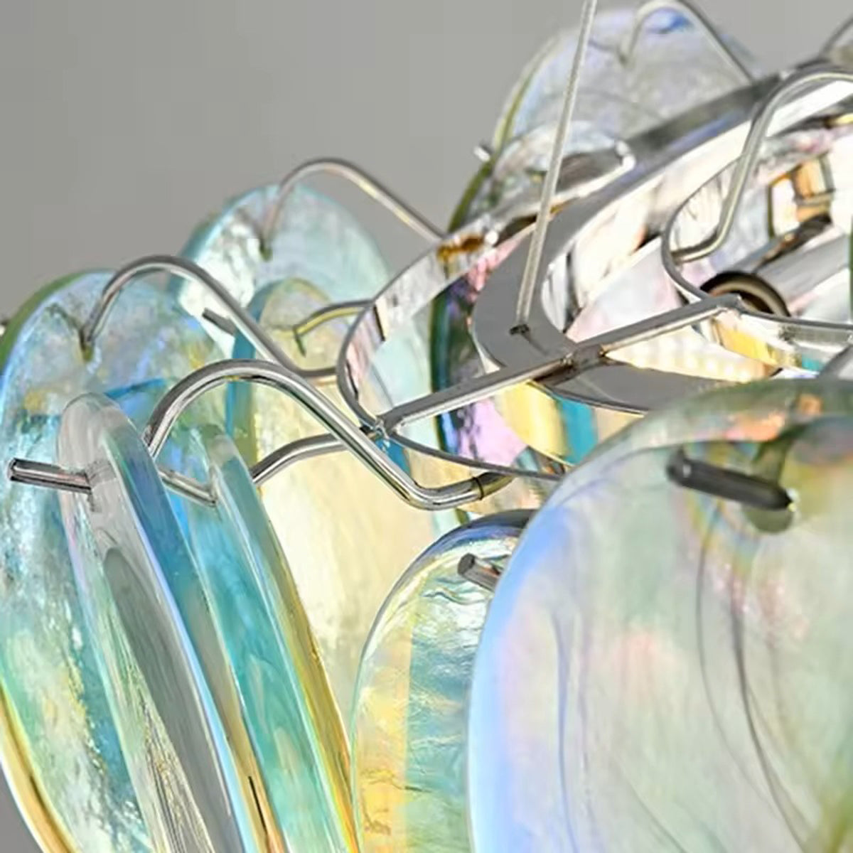 Vistosi Murano Disc Glass Chandelier