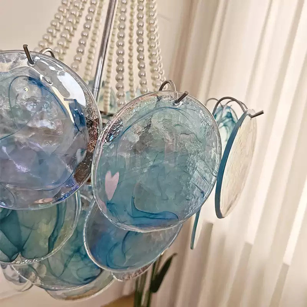 Venfield Murano Disc Glass Chandelier