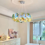 Vistosi Murano Disc Glass Chandelier