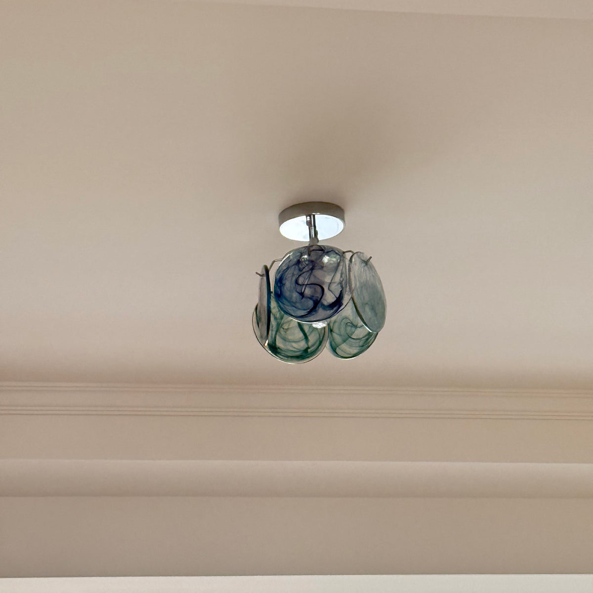 Ava Murano Disc Glass Chandelier