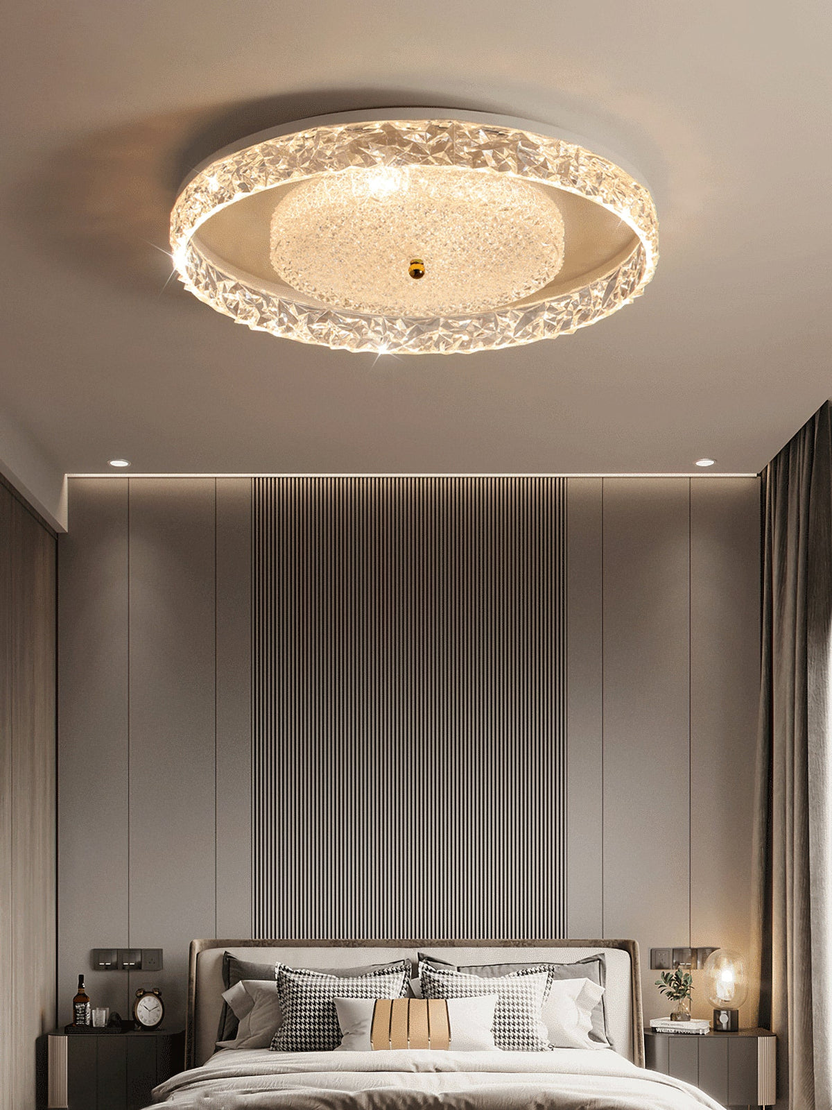 Crystal Embedded Ceiling Light