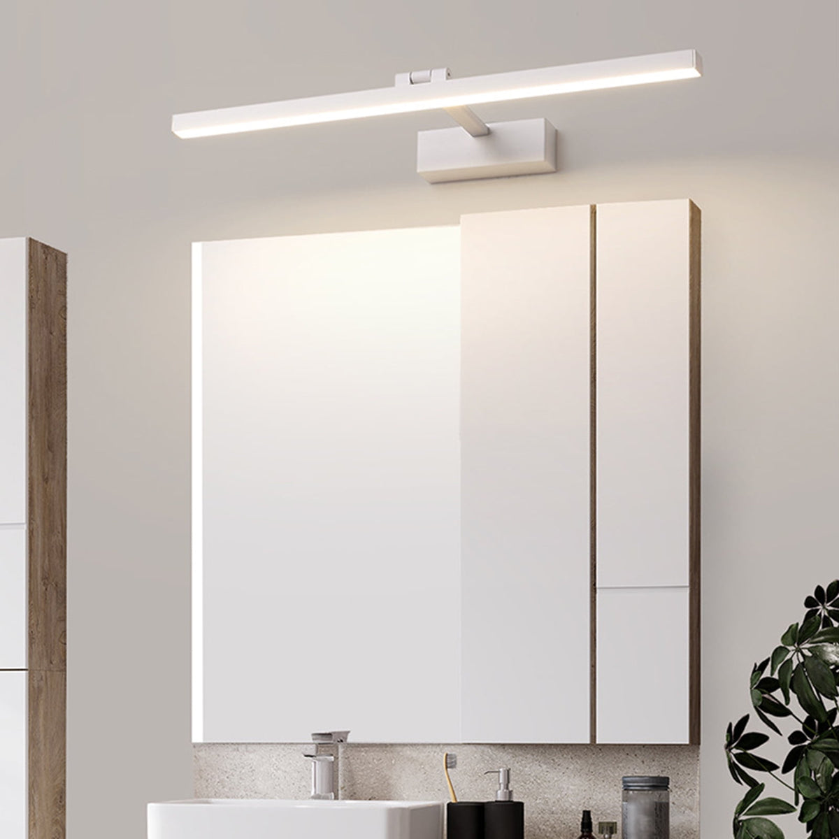 Metal linear Shade Mirror Wall Lamp