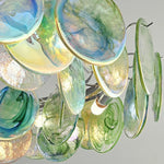 Vistosi Murano Disc Glass Chandelier