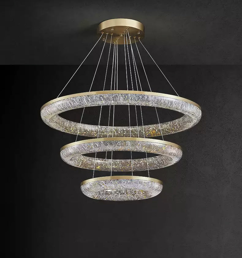 Round Ring Crystal Chandeliers