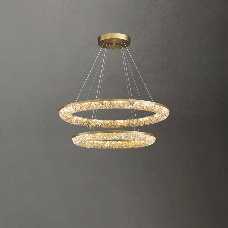 Round Ring Crystal Chandeliers