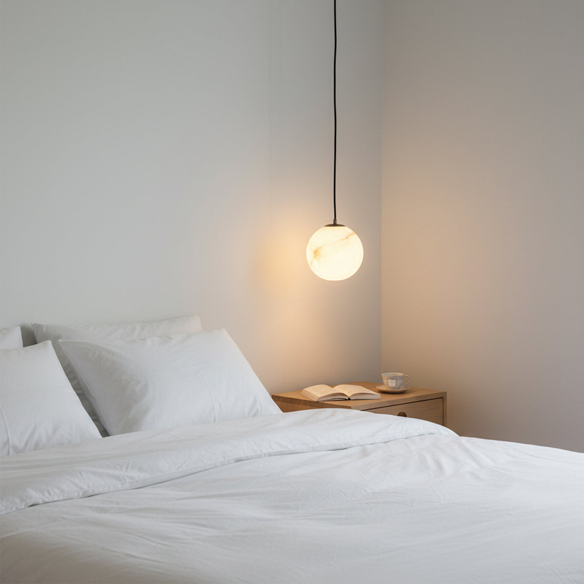 Nordic Simple Marble Spherical Pendant Lamp