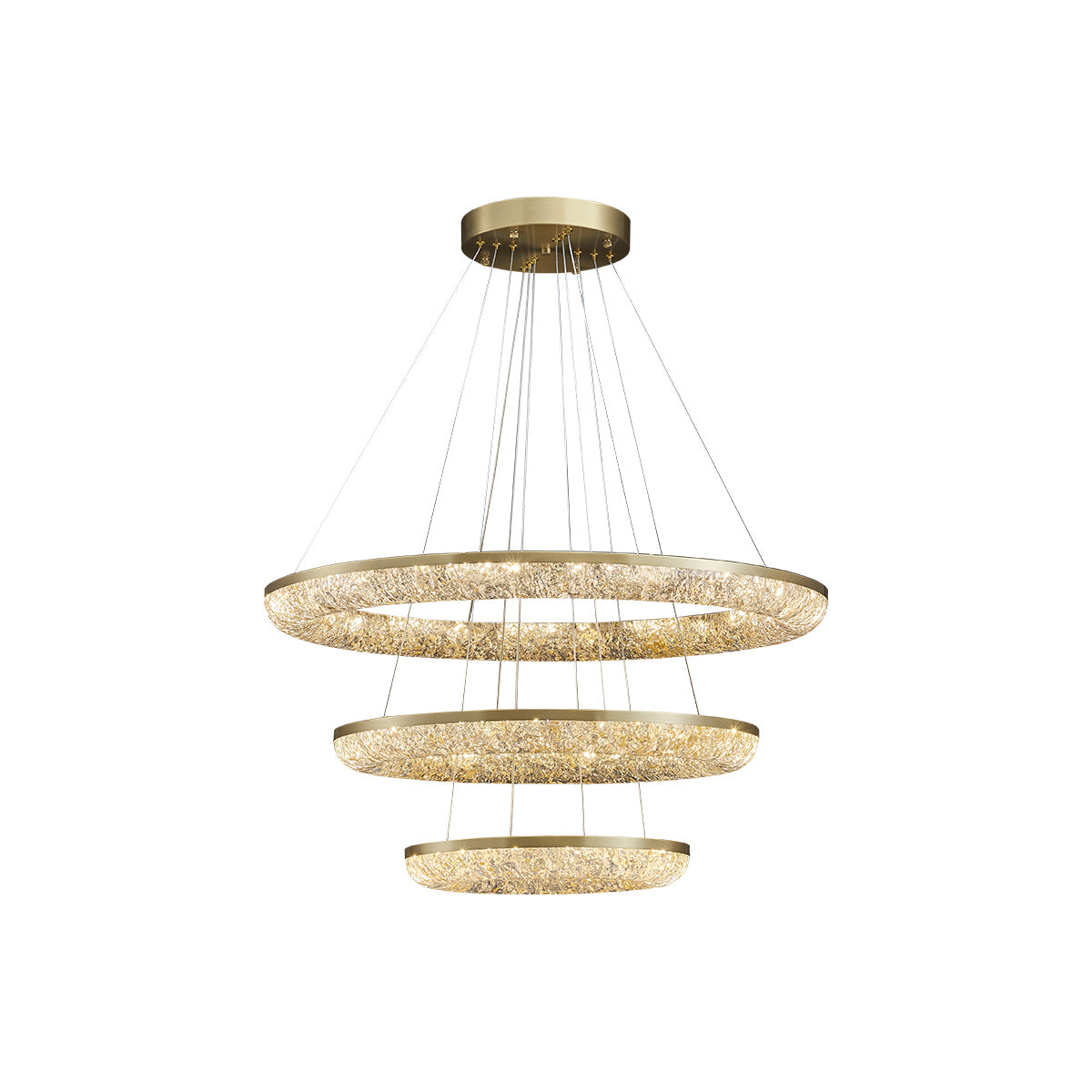 Round Ring Crystal Chandeliers