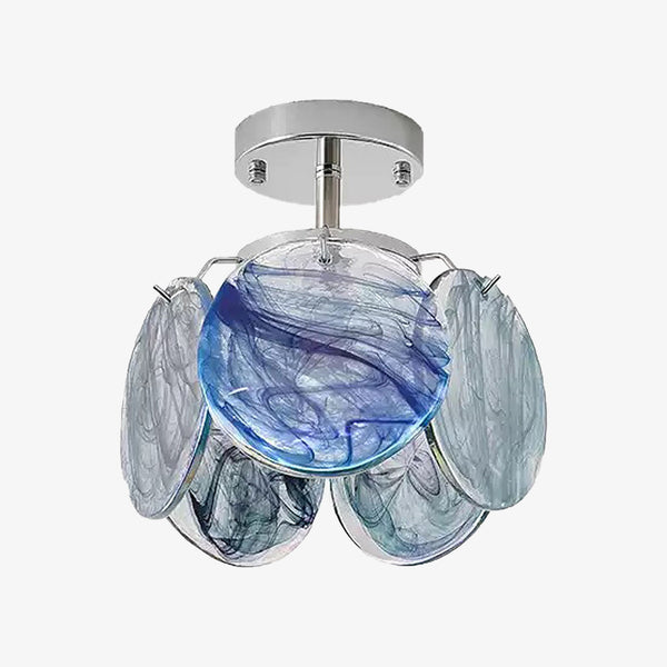 Ava Murano Disc Glass Chandelier | Severn Lighting