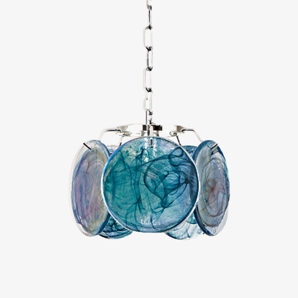 Handmade Murano Disc Glass Chandelier