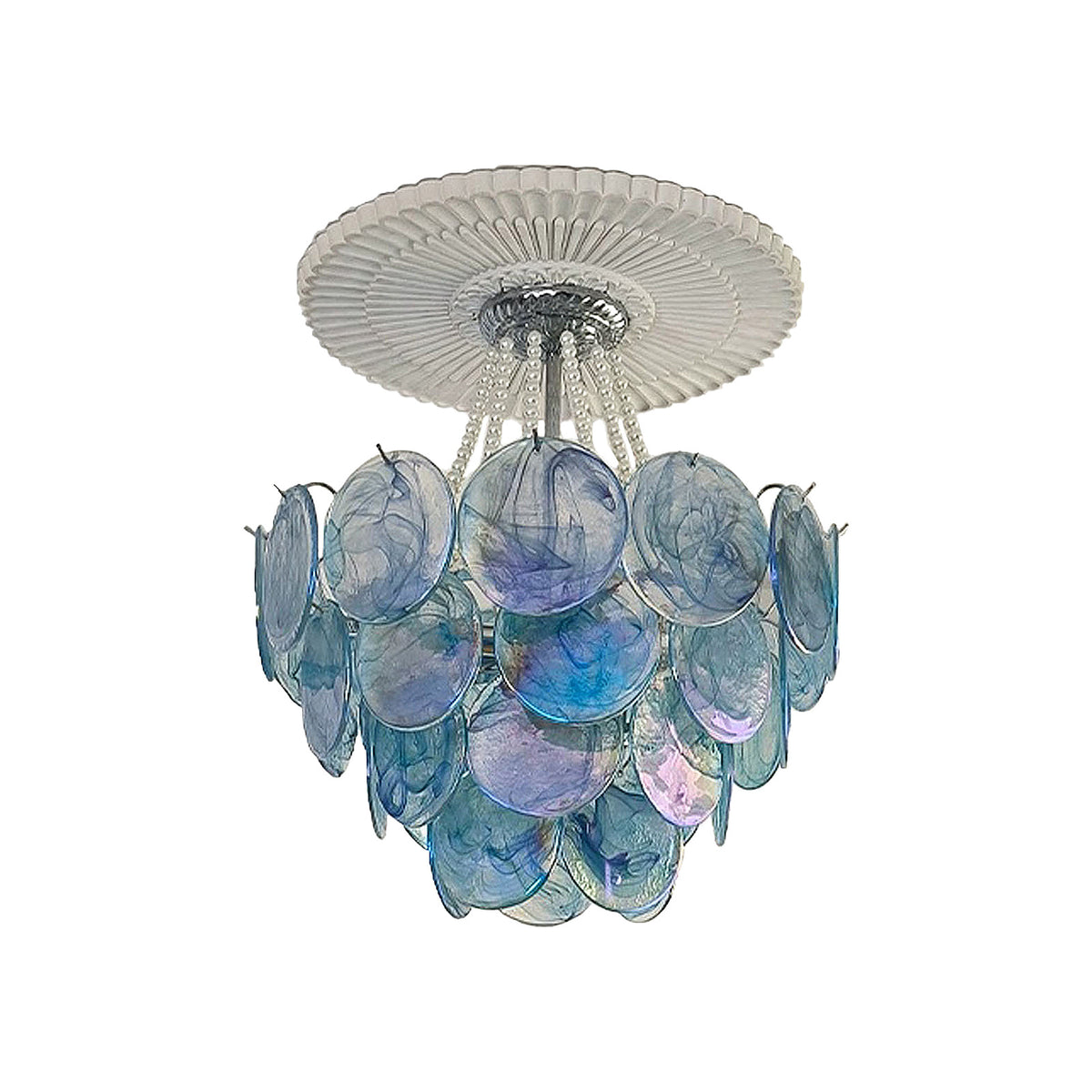 Venfield Murano Disc Glass Chandelier