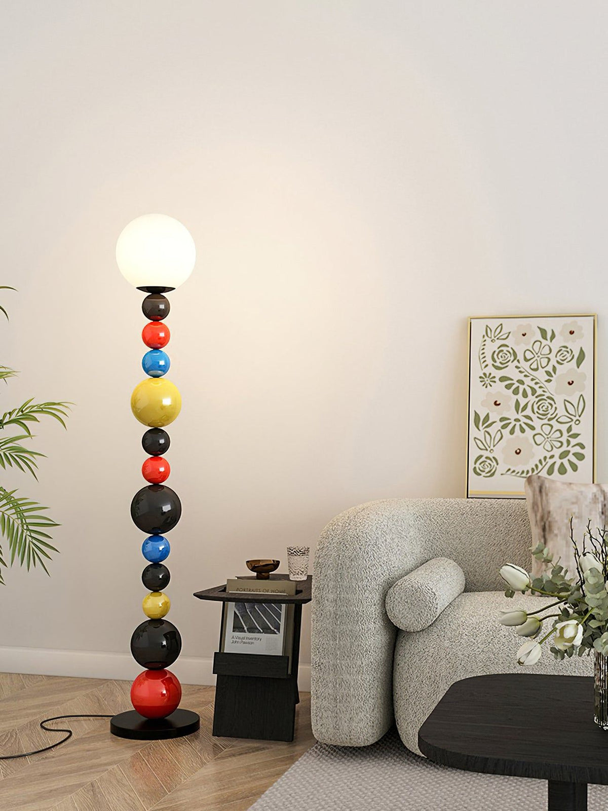 Round Balls Stacking Floor Lamp