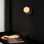 Alabaster Ball Wall Lamp
