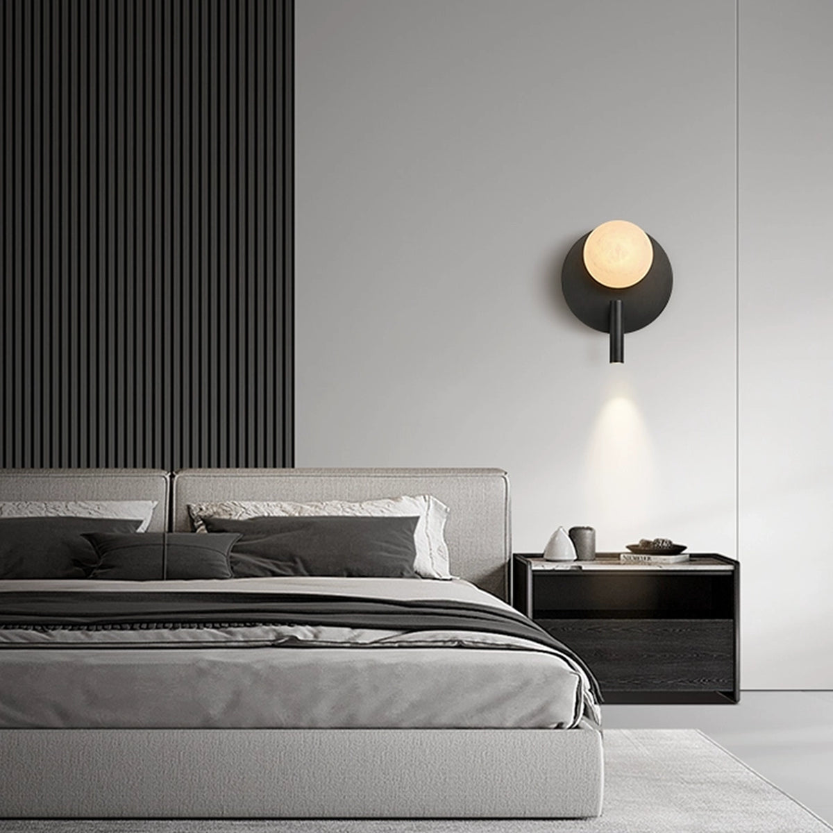 Alabaster Ball Wall Lamp