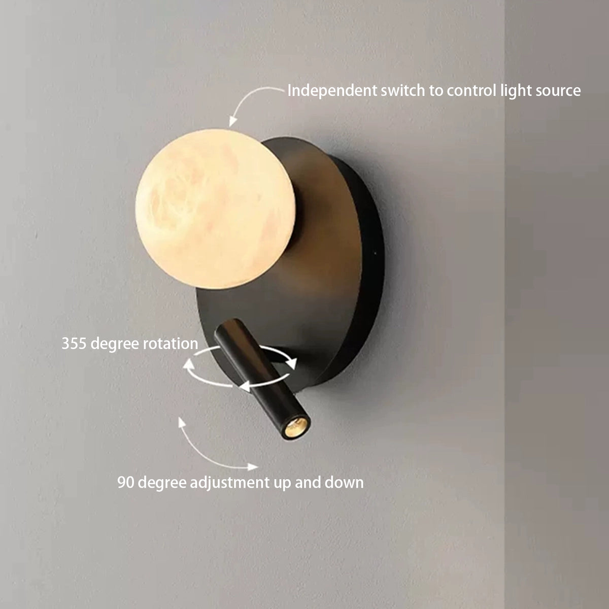 Alabaster Ball Wall Lamp