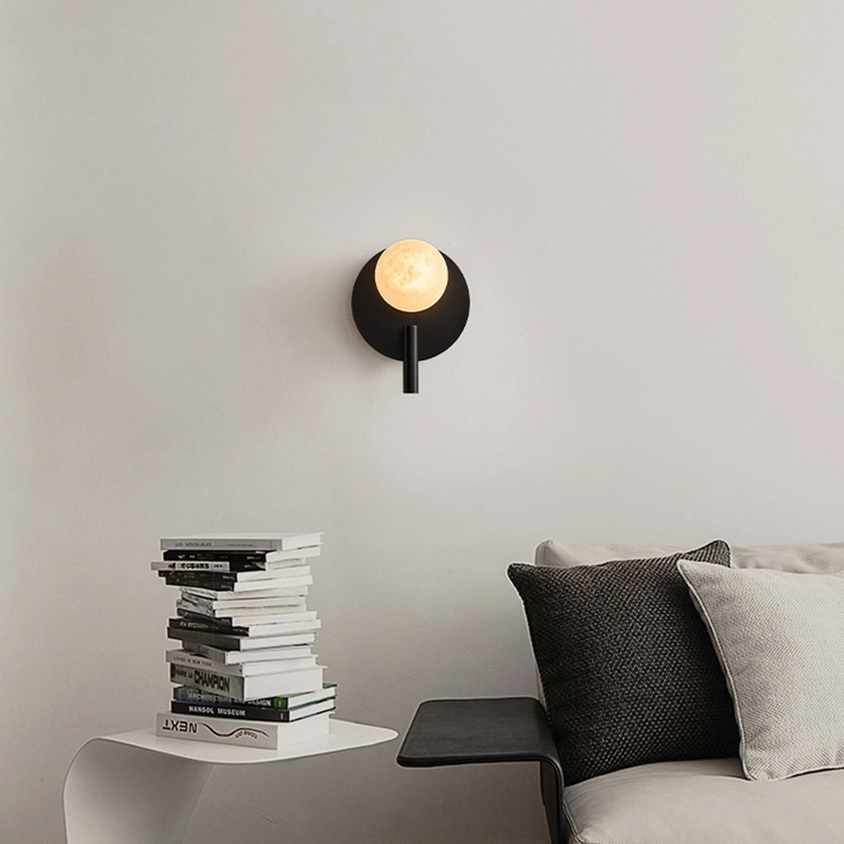 Alabaster Ball Wall Lamp