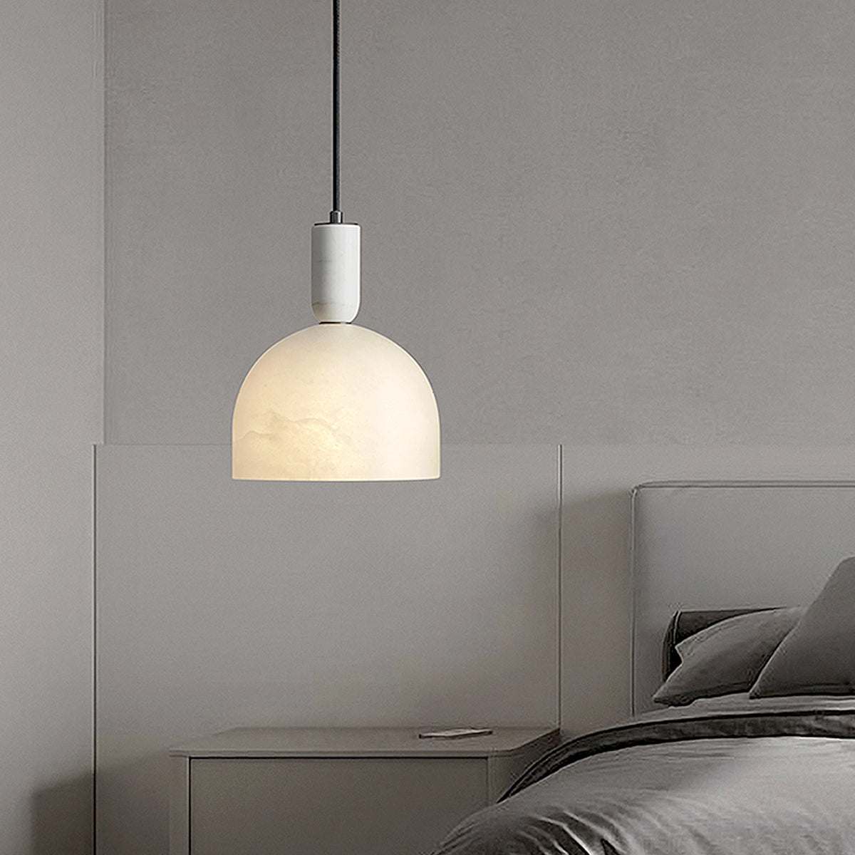 Alabaster Bedside Pendant Lamp