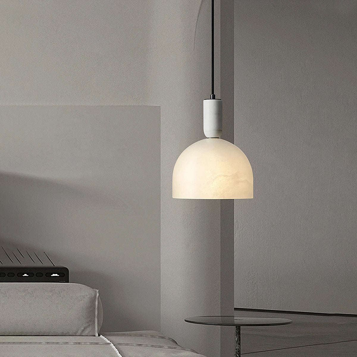 Alabaster Bedside Pendant Lamp