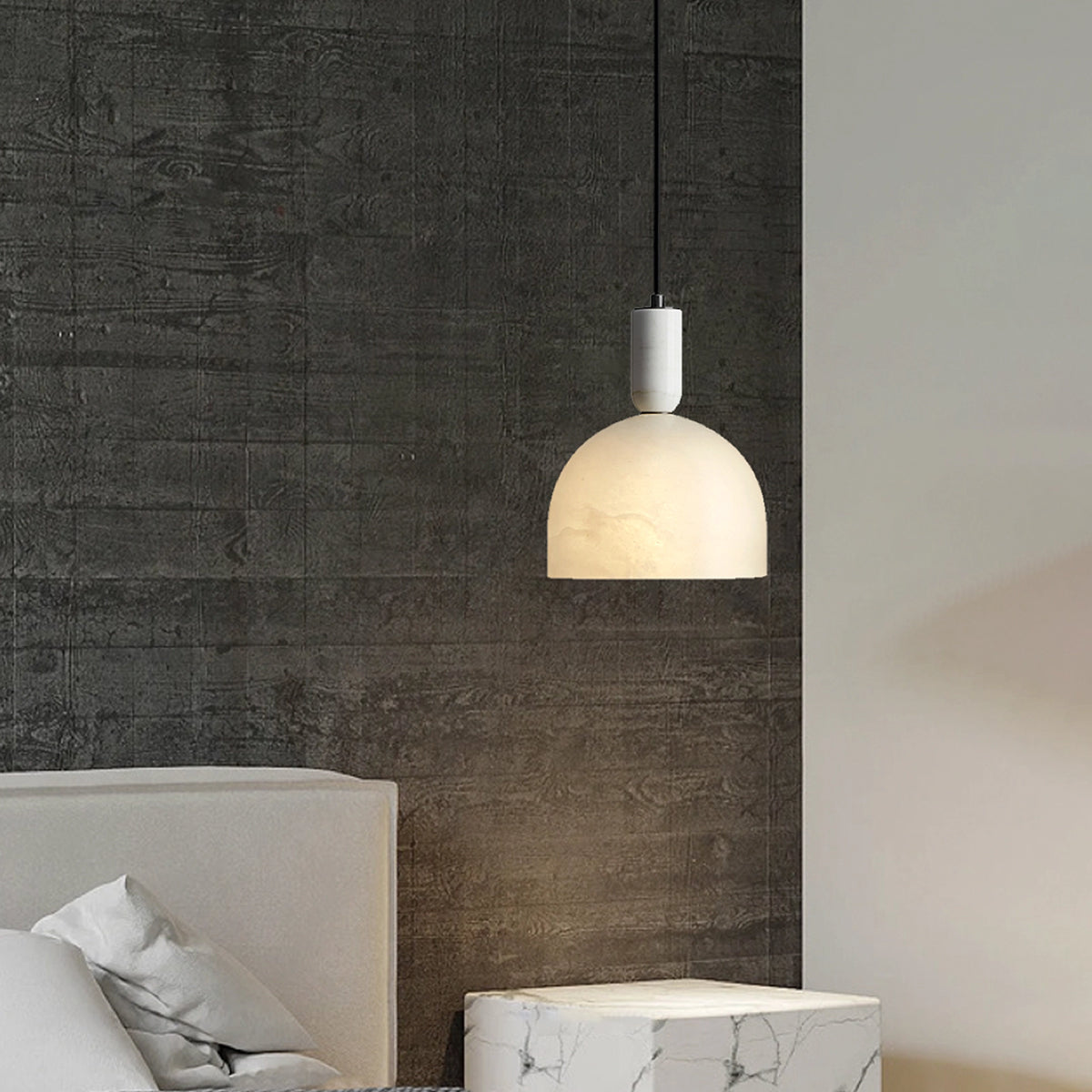 Alabaster Bedside Pendant Lamp