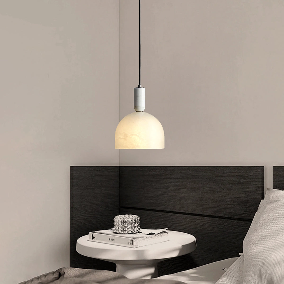 Alabaster Bedside Pendant Lamp
