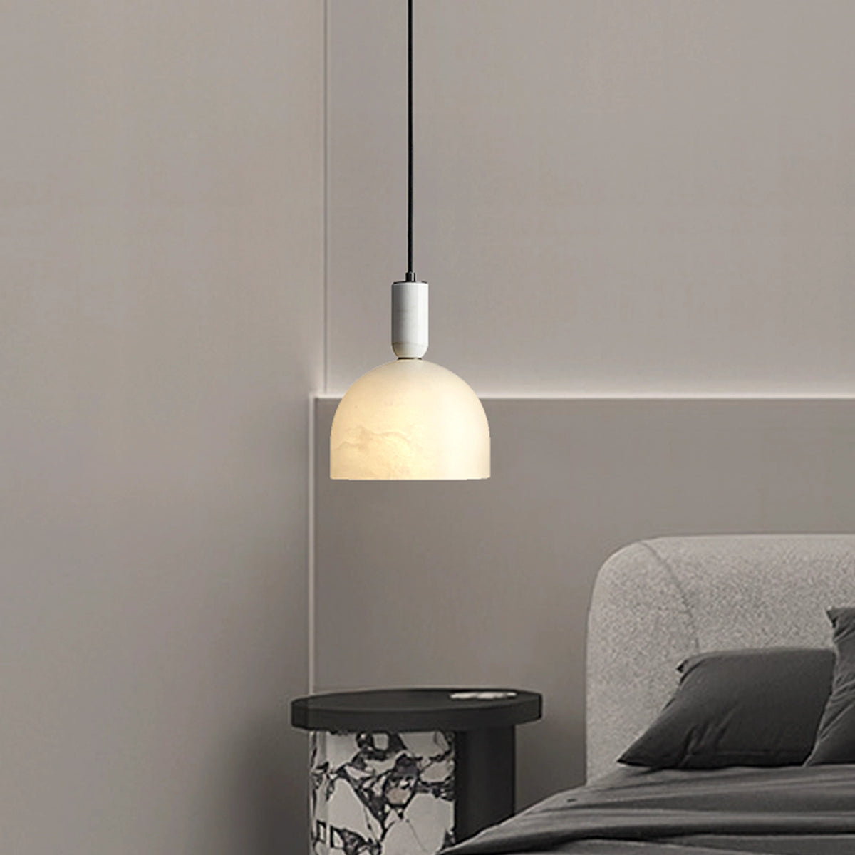 Alabaster Bedside Pendant Lamp