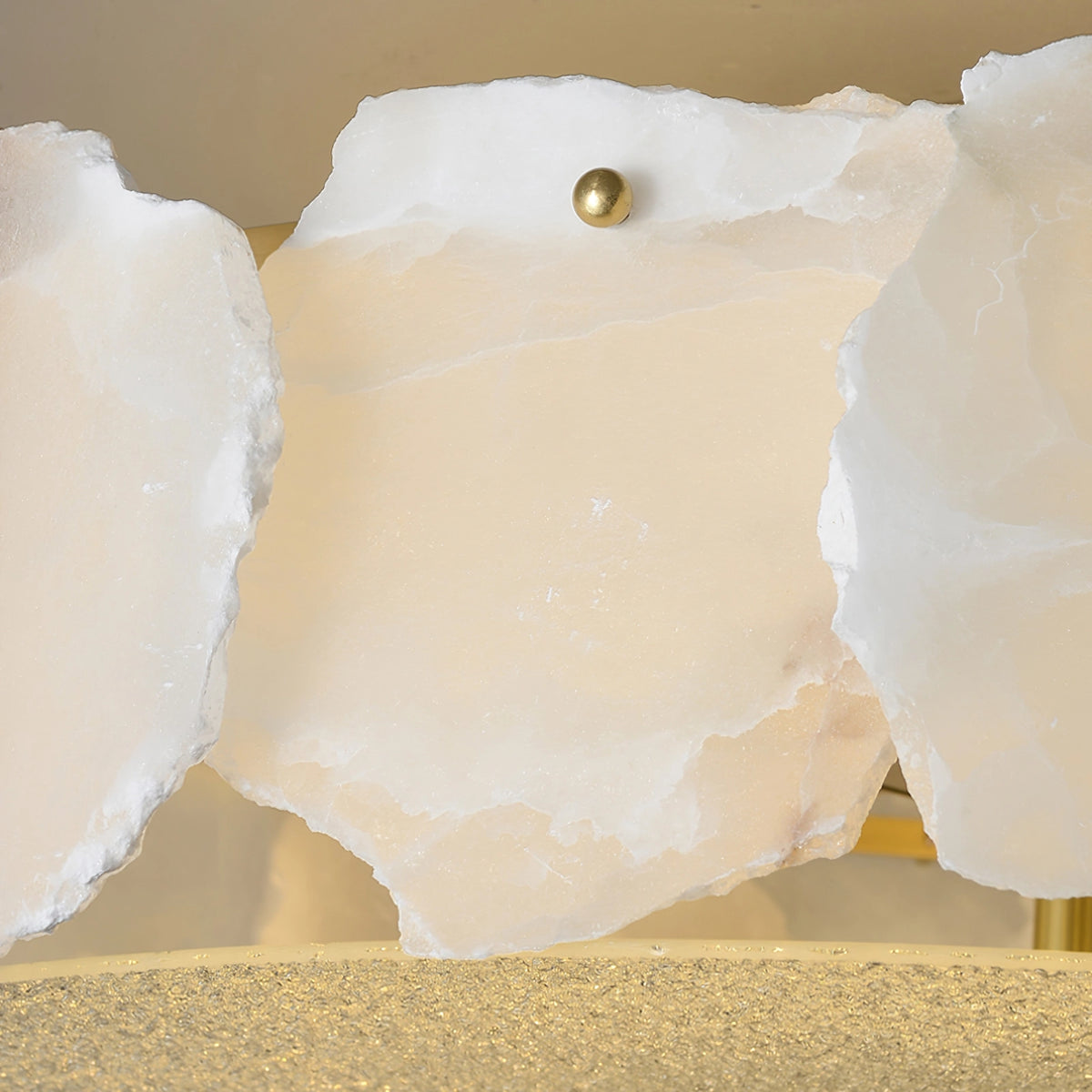 Alabaster Brass Ceiling Light