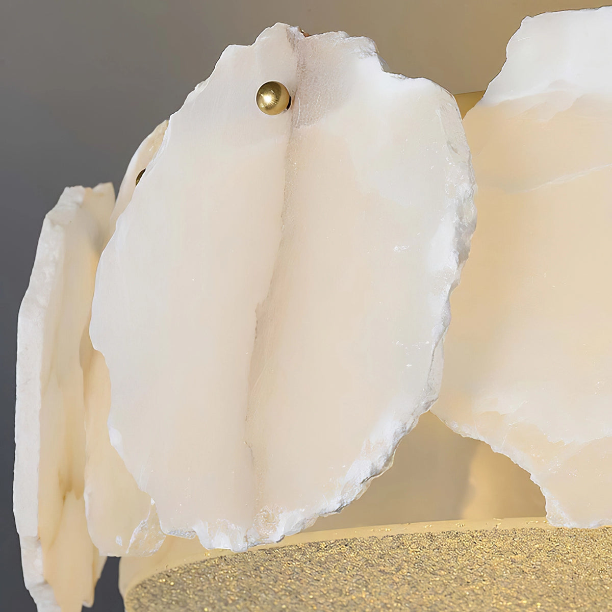 Alabaster Brass Ceiling Light