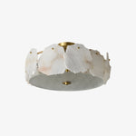 Alabaster Brass Ceiling Light
