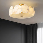 Alabaster Brass Ceiling Light
