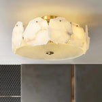 Alabaster Brass Ceiling Light