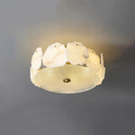 Alabaster Brass Ceiling Light
