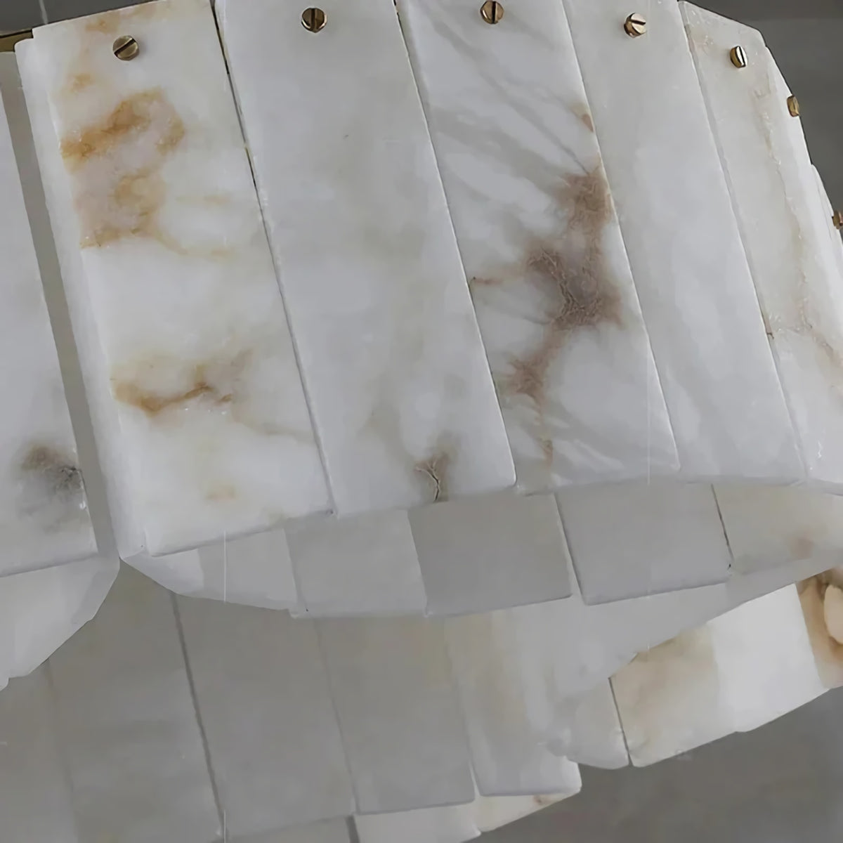 Alabaster Brass Flushmount Ceiling Lamps