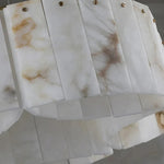 Alabaster Brass Flushmount Ceiling Lamps