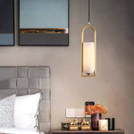 Alabaster Brass Pendant Lamp