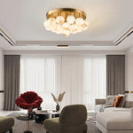 Alabaster Bubble Globe Ceiling Light