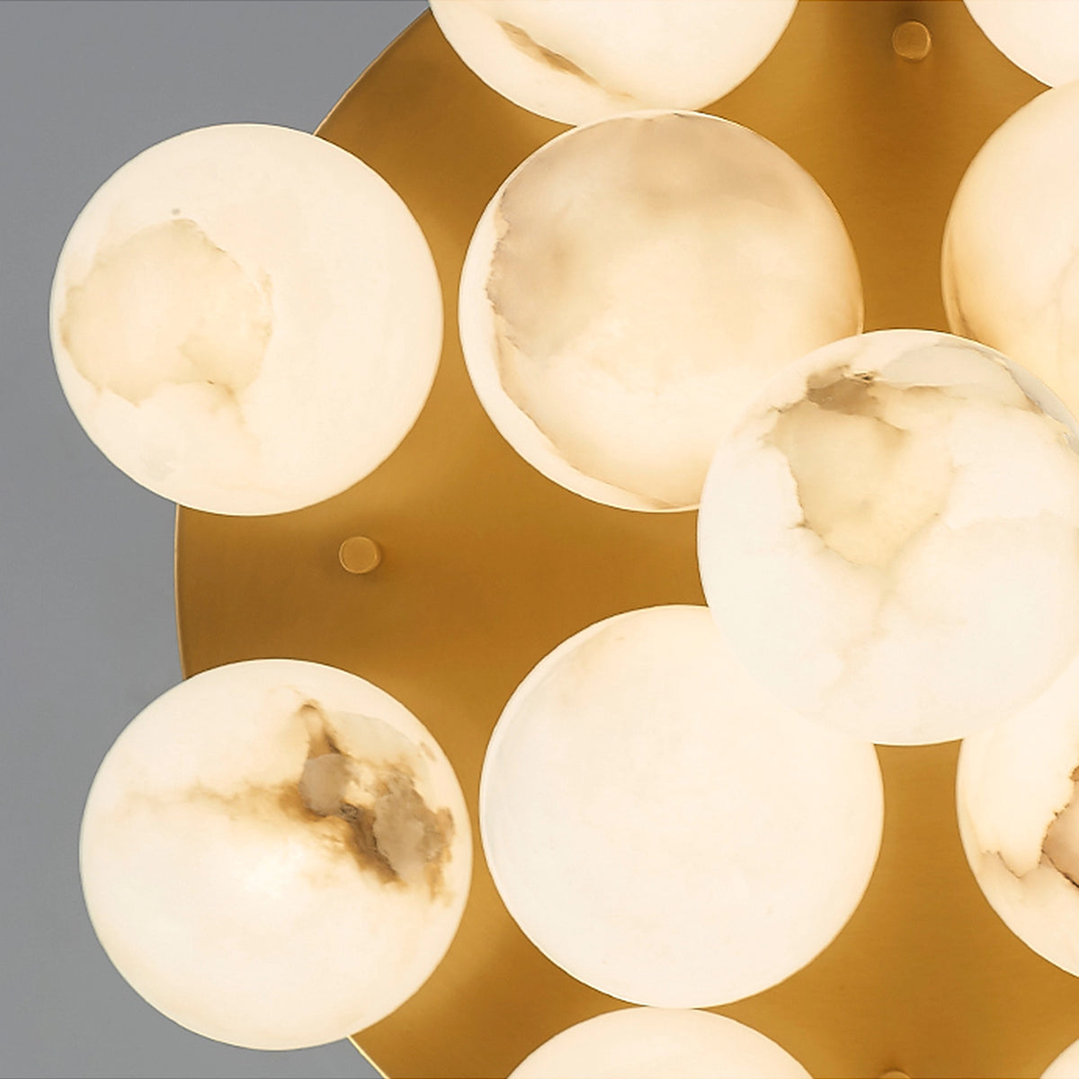 Alabaster Bubble Globe Ceiling Light