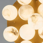 Alabaster Bubble Globe Ceiling Light