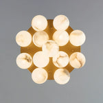 Alabaster Bubble Globe Ceiling Light
