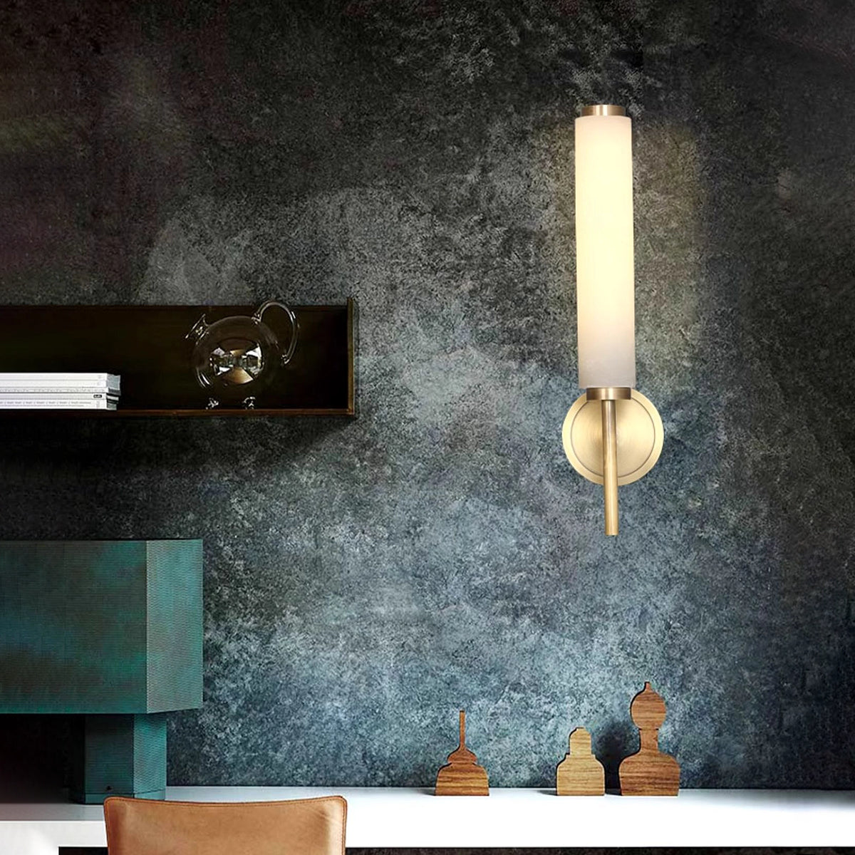 Alabaster Candle Wall Lamp