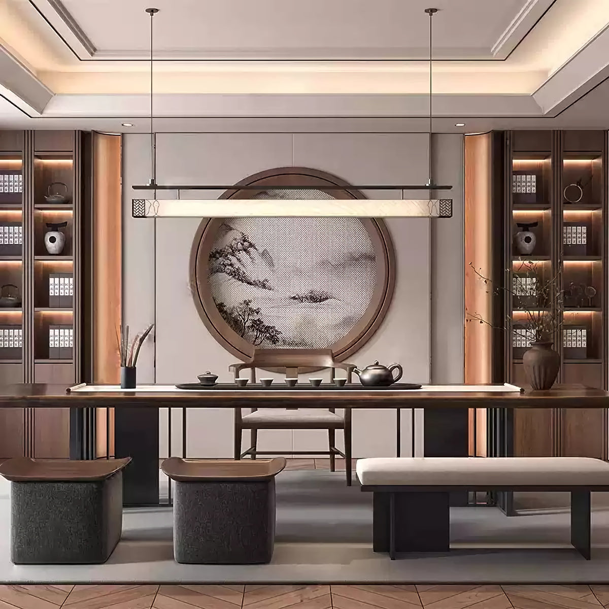 Chinese style long Pendant Light