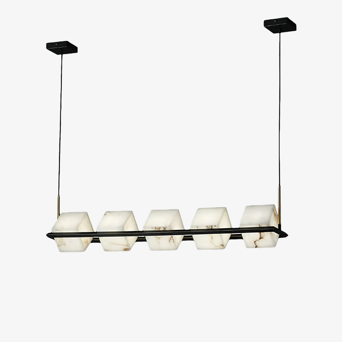 Alabaster Cubic Dining Pendant Chandelier