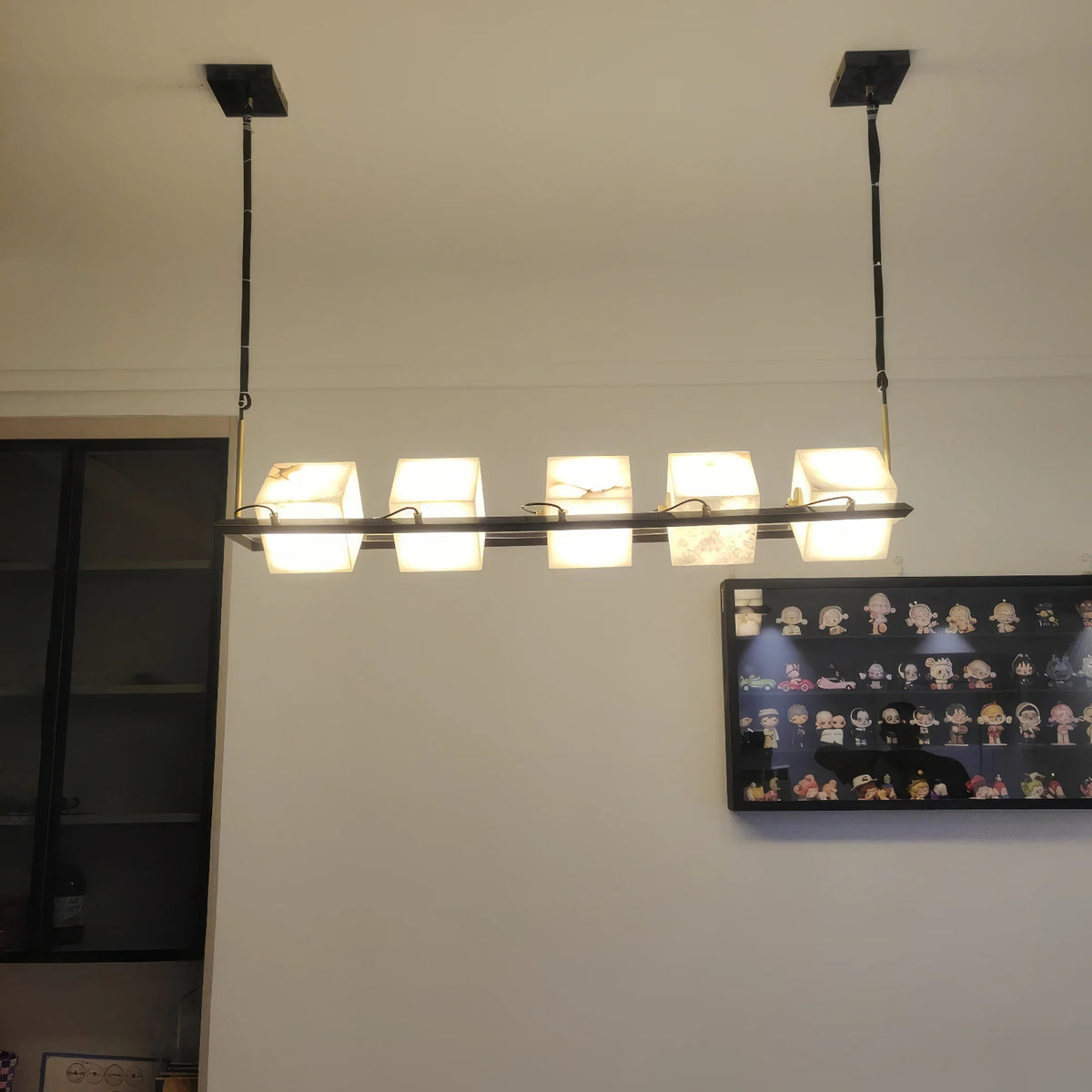 Alabaster Cubic Dining Pendant Chandelier