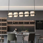 Alabaster Cubic Dining Pendant Chandelier