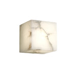 Alabaster Cubic Wall Lamp