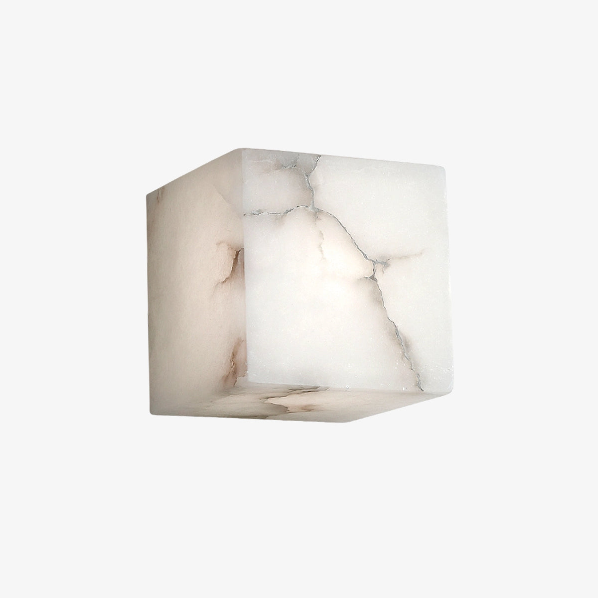 Alabaster Cubic Wall Lamp