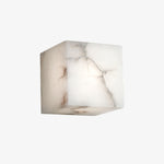 Alabaster Cubic Wall Lamp