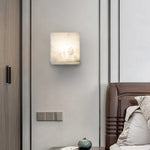 Alabaster Cubic Wall Lamp
