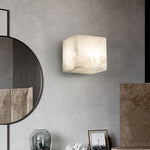 Alabaster Cubic Wall Lamp