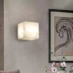Alabaster Cubic Wall Lamp