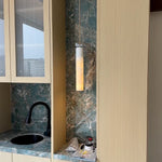 Alabaster Cylindrical Pendant Lamp