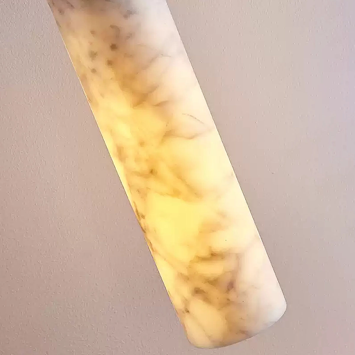 Alabaster Cylindrical Pendant Lamp